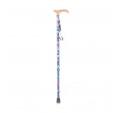 Трость YU821 "Armed" синяя с цветами